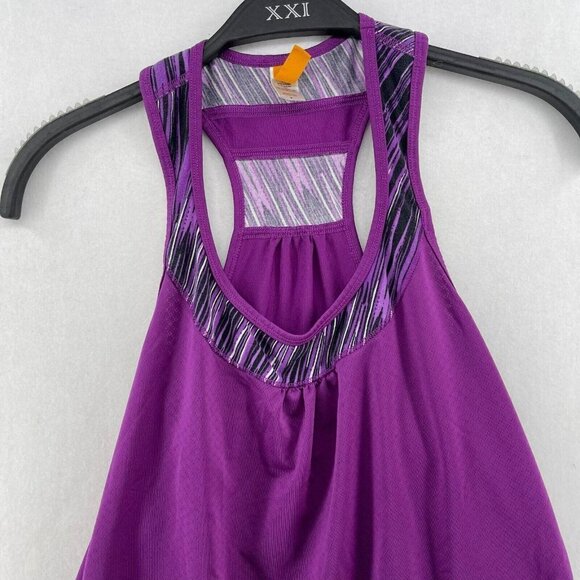 Lucy Tank Top Women's S Purple Scoop Neck Racerback Stretch Relaxed Fit Pullover - Picture 5 of 11